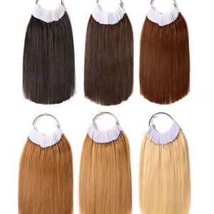 新款发条色板美发染发色彩根基测试头发颜色加厚加量真发发束染色