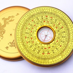 正品全自动纯铜3寸八卦风水小罗盘综合盘罗经仪指南针带盖