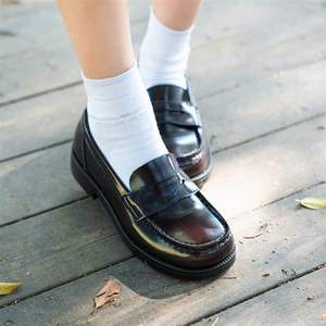 放学后 jk制服鞋女日本校供方头乐福鞋中跟4900水手服鞋子