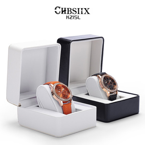 C&K新款单个手表盒皮质车线工艺手链手镯珠宝收纳包装礼盒可定制