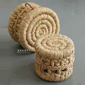 包邮 云南草墩凳子 手工稻草编织坐墩蒲团坐垫透气 实用家具家居