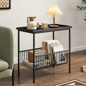 铁艺茶桌子女生卧室床头网红ins风沙发边几小茶几窄小型方形角几