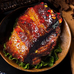 道县铺子鲊肉 湖南炸肉永州特产扎肉猪肉道州坛子肉300克1袋包邮