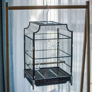 玄凤鹦鹉鸟笼家用不锈钢大形鹦鹉鸟笼大别墅虎皮洗澡笼小太阳鸟笼