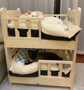 猫咪小床公主床宠物狗狗高级实木款离地防潮泰迪幼茶杯犬专用狗窝