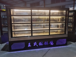 餐车炸串保鲜柜推拉门小吃车玻璃冷藏展示柜熟食烧烤直冷商用冰柜