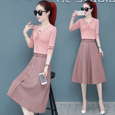 女士春装新款淑女套装