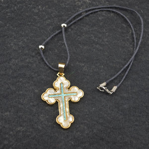 犹太教基督教十字架合金项链复古吊坠以色列耶路撒冷用品项链
