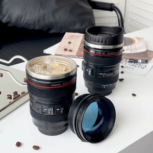 摄像头水杯相机单反镜头杯保温杯镜头造型杯子不锈钢水杯咖啡杯子