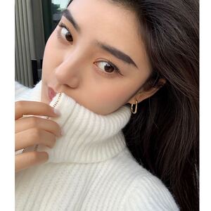 适合方脸带的耳环