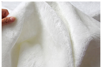 新款摄影布背景布毛毛布白色毛毛毯法兰绒婴儿盖毯短毛布拍照毯1