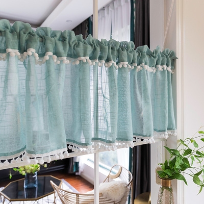 半截窗帘韩版美式