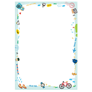 a4彩色打印纸带图案