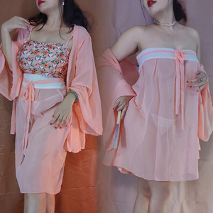 复古汉服睡衣宫廷款超仙公主古装贵妃性感古风套装女睡裙古代寝服