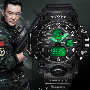 多功能手表男士户外运动中学生特种兵计时闹钟防水防摔夜光电子表