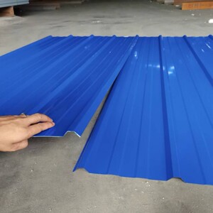 彩钢瓦片瓦楞板屋檐瓦伦屋顶楼不锈钢房围挡波浪铁皮雨棚防水宝钢