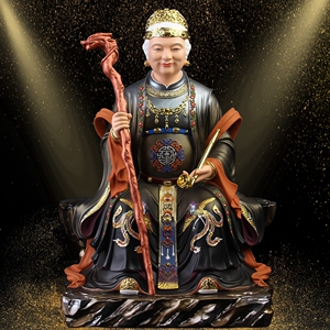 铁刹山黑妈妈黑老太太神像仙家像供奉居家用树脂佛像四大家族摆件