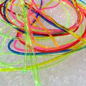 80后怀旧经典儿时手工编织钥匙手链塑料绳彩色编绳玻璃丝童年玩具