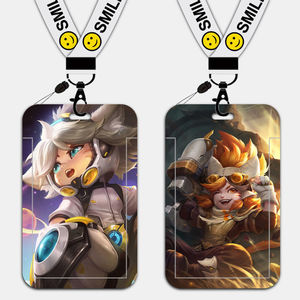 校牌卡套学生卡带挂绳滑盖式塑料硬壳胸牌王者g荣耀沈梦溪星空之