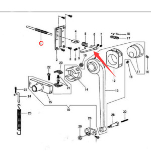 缝纫机倒针板手