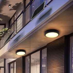 凝光太阳能吸顶灯户外防水庭院阳台灯室内照明客厅室外大功率壁灯