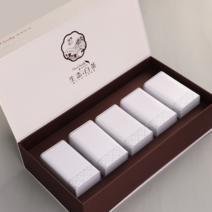 新款正安白茶空礼盒高档五罐装250g半斤装安吉靖安特产茶叶包装盒