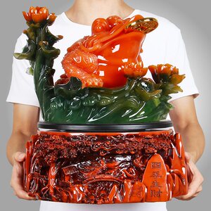 金蟾摆件三足蟾蜍招财旺财风水吉祥物店铺开业礼品客厅装饰金蝉