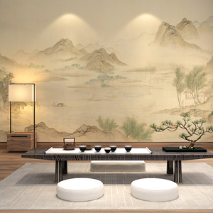 【山水画壁布客厅】山水画壁布客厅品牌,价格 - 阿里巴巴