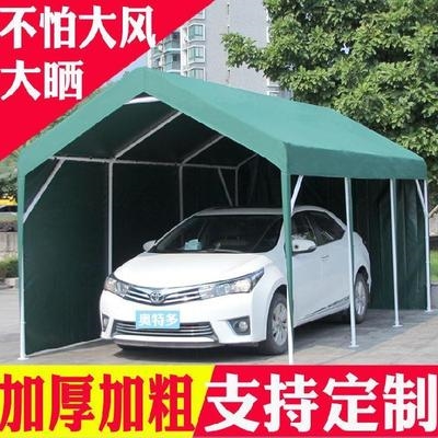 电动车雨棚可拆卸方便车棚半封闭遮雨棚加厚活动车罩雨伞配件通0人