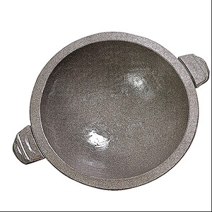 火山石石锅烤涮锅火锅石锅鱼烧烤石头炖汤锅煮菜锅天然锅具美食锅