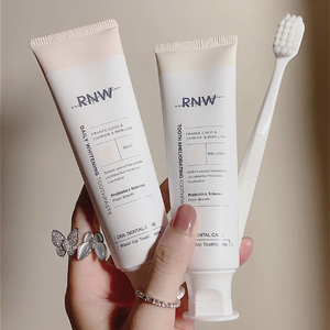 韩国rnw牙膏去黄牙垢亮白小苏打去口臭口气清新修护净白葡萄柚味