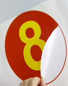 22大号圆形5厘米绿色m数字贴纸贴号码餐桌贴贴编号标签贴楼梯牌a.