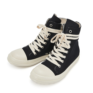 2021潮流五芒星帆布鞋ro系带高帮鞋休闲鞋男女情侣板鞋暗黑街拍款