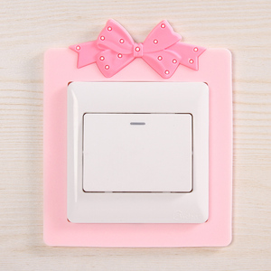 软胶免粘开关贴墙贴保护套3d立体夜光简约现代墙壁开关装饰套欧.