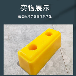 i货车防撞胶块胶墩尾部防撞块缓冲块倒车防撞垫冷藏车v箱货后2022