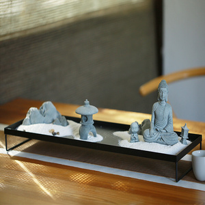 景景摆微家创禅个中设厅饰居式件摆意性造景新观室观客意茶茶座装