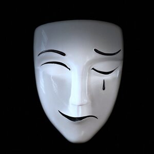 天官赐福白无相空白面具悲喜面cos道具白衣祸世君吾面罩万圣节