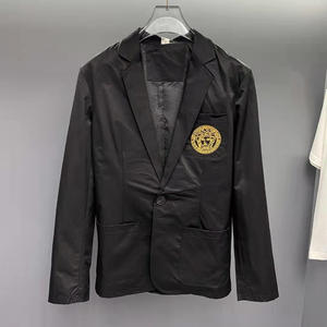 22潮牌瓦萨琪美杜莎重工刺绣人像商务小西装外套西服夹克男女同款