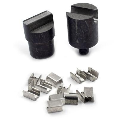 马仔扣马口夹鞋材配件铁扣绳夹发绳连接扣金属包头连接扣手压模具