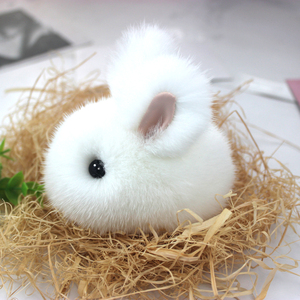 包包挂件女可爱毛绒小兔子