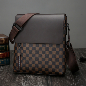 gu zhi lv新款男包真皮翻盖单肩包时尚休闲斜挎包男士包包牛皮小