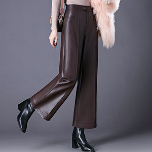 西裤女2022夏季新款薄款黑色九分束脚裤休闲带皮带垂感裤子0人付款63