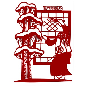 东北24怪剪纸图样打印底稿民俗手工刻纸图案中国特色窗j花装饰画