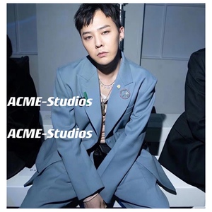 正确版本 we11done西装外套压纹浮雕早秋权志龙同款welldone西服