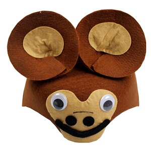 动物头饰卡纸夹子儿童帽子diy表c演手工制作可爱角色幼儿卡通立体