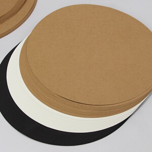 卡日白牛卡纸本油圆镜皮童黑加形卡素画皮画厚片绘纸儿描牛棒卡b