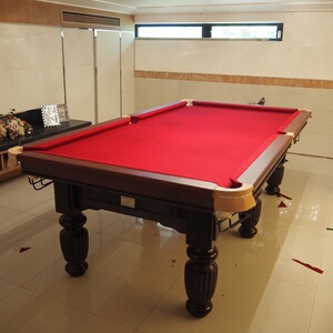 台球案标准型台面小区中式黑8斯诺克桌球台公司大理石台球桌家用