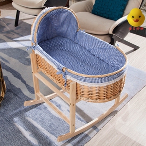 新生新儿睡蓝新生儿睡觉用品简单婴儿耐用婴儿床摇篮幼儿高效用品