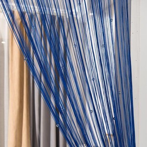 韩式水晶线帘珠帘门帘加密隔断帘装饰帘卧室客厅玄关挂帘成品