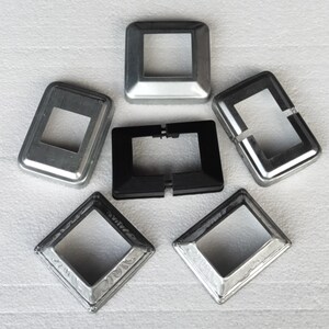 花管盖阳台装饰脚盖护栏方管盖分体盖锌钢盖铁艺配件围栏遮丑盖